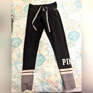 PINK yoga lace upleggings